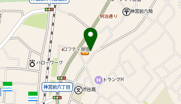 パタゴニア 東京・渋谷の地図画像