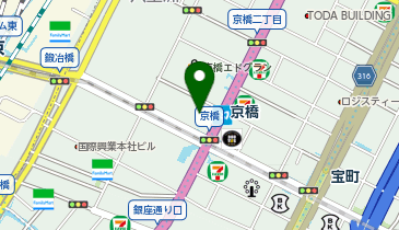 パタゴニア 東京・京橋の地図画像