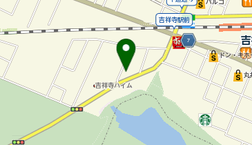 パタゴニア 東京・吉祥寺の地図画像
