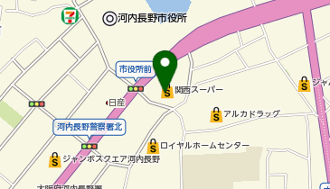 PLUSONE プラスワン 関西スーパー河内長野店の地図画像