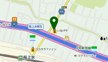 PLUSONE プラスワン いなげや桜上水店の地図画像