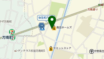 PLUSONE プラスワン 中野本店の地図画像