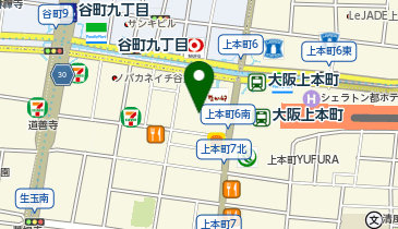 PLUSONE プラスワン 上本町ハイハイタウン店の地図画像