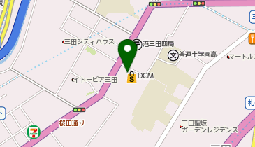PLUSONE プラスワン DCM三田店の地図画像
