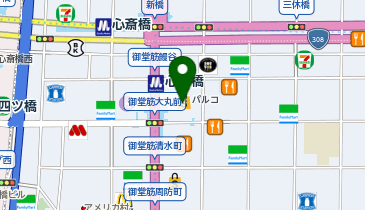 レゴ(R)ストア 心斎橋店の地図画像