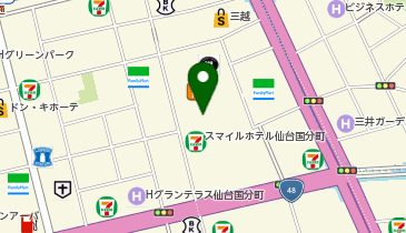 どんぐりガーデン共和国 仙台一番町店の地図画像