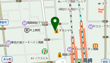 ISM GROUP 高崎高島屋の地図画像