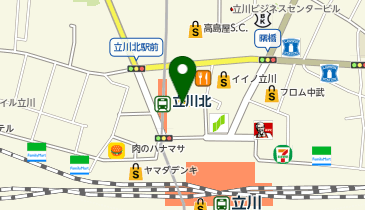 ISM GROUP 伊勢丹 立川店の地図画像