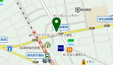 H1T 稲毛の地図画像