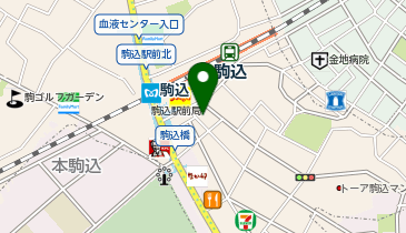 H1T 駒込の地図画像