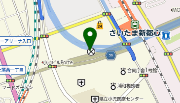 H1T さいたま新都心の地図画像