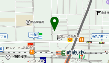 H1T 武蔵小杉北口の地図画像