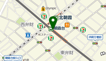 H1T &times; Solaie   Work 朝霞台の地図画像