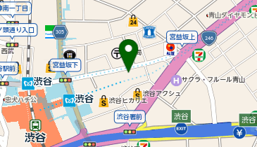 H1T 渋谷宮益坂(旧H1T渋谷)の地図画像