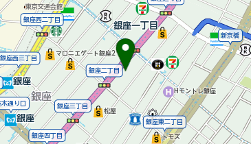 KOMEHYO GINZAの地図画像