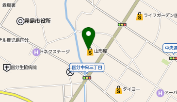KOMEHYO買取センターきりしま国分山形屋の地図画像