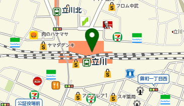 KOMEHYO買取センタールミネ立川の地図画像