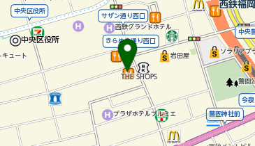 KOMEHYO FUKUOKA TENJIN (コメ兵 福岡天神店 天神西通り大名側)の地図画像