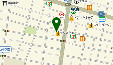 KOMEHYO買取センターデリスクエア今池の地図画像