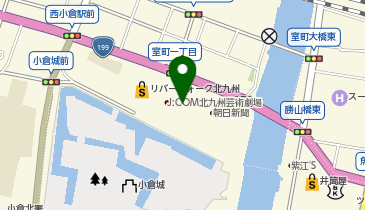 KOMEHYO買取センターリバーウォーク北九州の地図画像