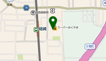 クリーニングルビー おくやま結崎店の地図画像