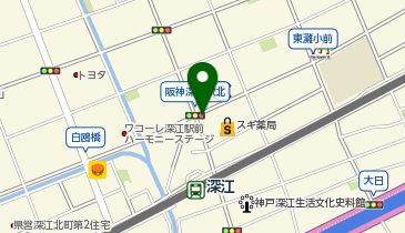 クリーニングルビー 深江店の地図画像