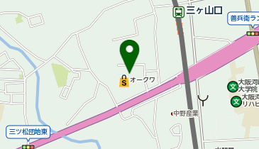 クリーニングルビー オークワ貝塚三ツ松店の地図画像