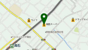 クリーニングルビー 関西スーパー高石駅前店の地図画像