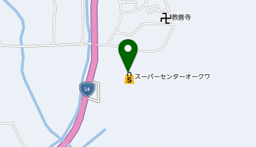 クリーニングルビー スーパーセンターオークワ御所店の地図画像