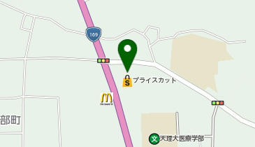クリーニングルビー プライスカット天理北店の地図画像
