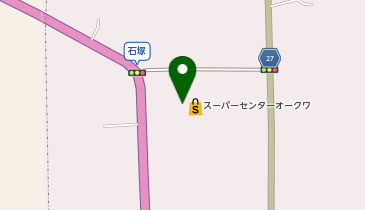 クリーニングルビー スーパーセンターオークワ河南店の地図画像