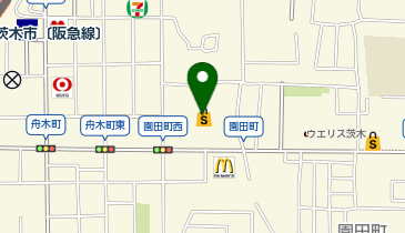 クリーニングルビー イオン新茨木店の地図画像