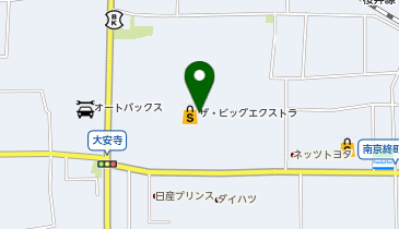クリーニングルビー ザ・ビッグエクストラ大安寺店の地図画像