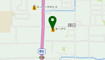 クリーニングルビー オークワ香芝南店の地図画像