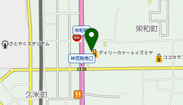 クリーニングルビー デイリーカナートイズミヤ橿原神宮前店の地図画像