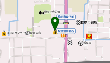 クリーニングルビー カナートモール松原中央店の地図画像