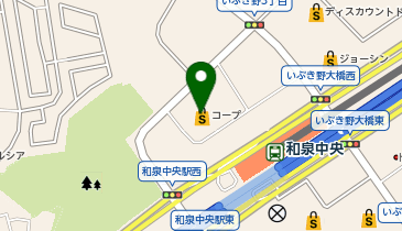 クリーニングルビー コープ和泉中央店の地図画像