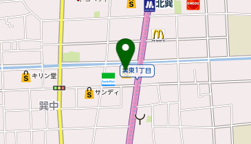 クリーニングルビー ライフ巽店の地図画像