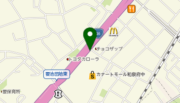 クリーニングルビー カナートモール和泉府中店の地図画像