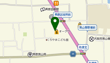 クリーニングルビー オークワ美原店の地図画像