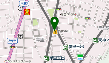 クリーニングルビー マックスバリュ南海岸里店の地図画像