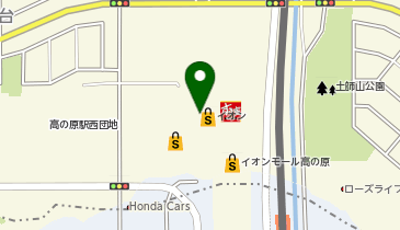 クリーニングルビー イオンモール高の原店の地図画像