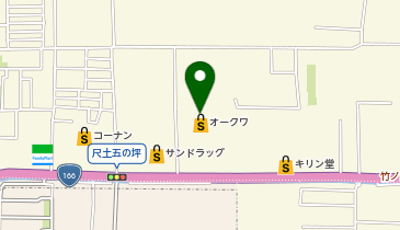 クリーニングルビー オークワ大和高田店の地図画像