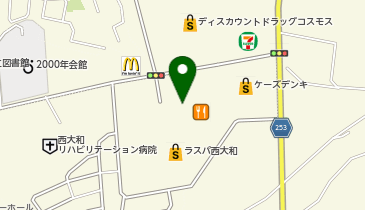 クリーニングルビー ラスパ西大和店(旧アピタ)の地図画像