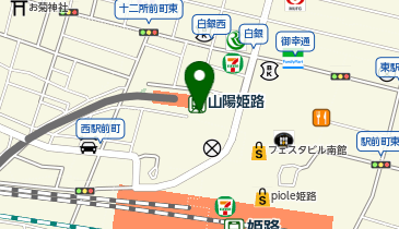 カフェコムサ 姫路山陽店の地図画像
