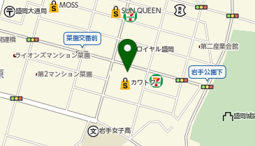 カフェコムサ 盛岡川徳店の地図画像