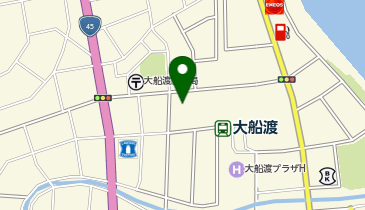 岩手銀行 大船渡支店(ローンデスク大船渡 併設)の地図画像