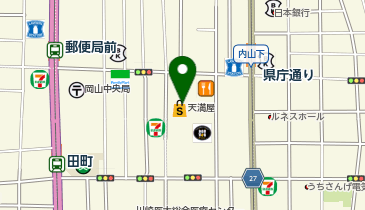 御座候 岡山天満屋店の地図画像