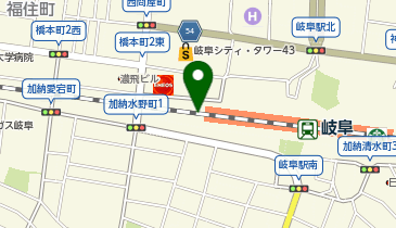 御座候 アスティ岐阜店の地図画像