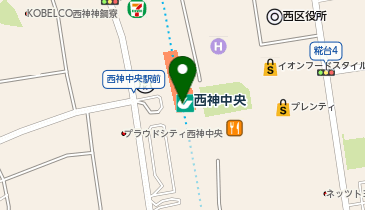 御座候 エキソアレ西神中央店の地図画像